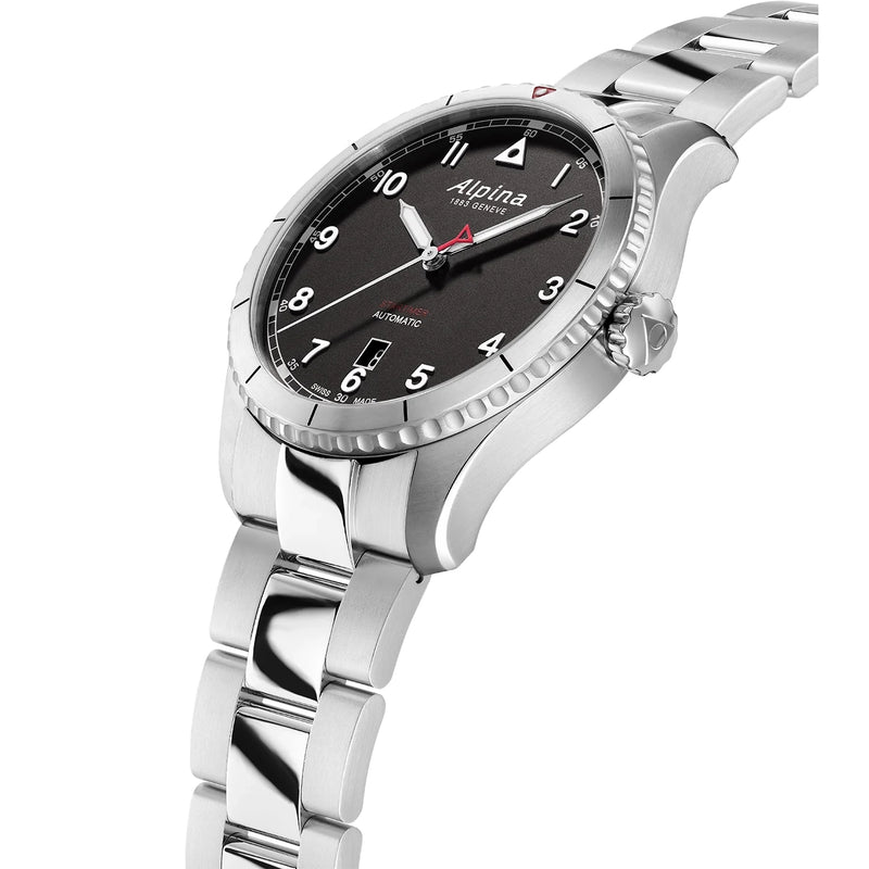 Automatic Watch - Alpina Startimer Pilot Automatic Stainless Steel 41 MM Watch AL-525BW4S26B