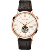 Automatic Watch - Bulova Aerojet Auto Men's Brown Watch 97A136