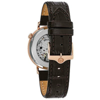 Automatic Watch - Bulova Classic Skeleton Auto Men's Brown Watch 97A133
