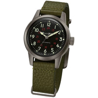 Automatic Watch - Bulova Hack Auto Men's Green Watch 98A255