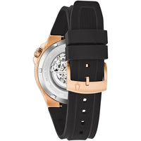 Automatic Watch - Bulova Maquina Auto Men's Rose Gold Watch 98A177