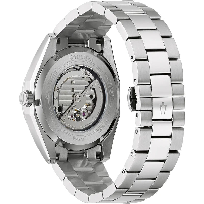 Automatic Watch - Bulova Surveyor Auto Men's Silver Watch 96A270