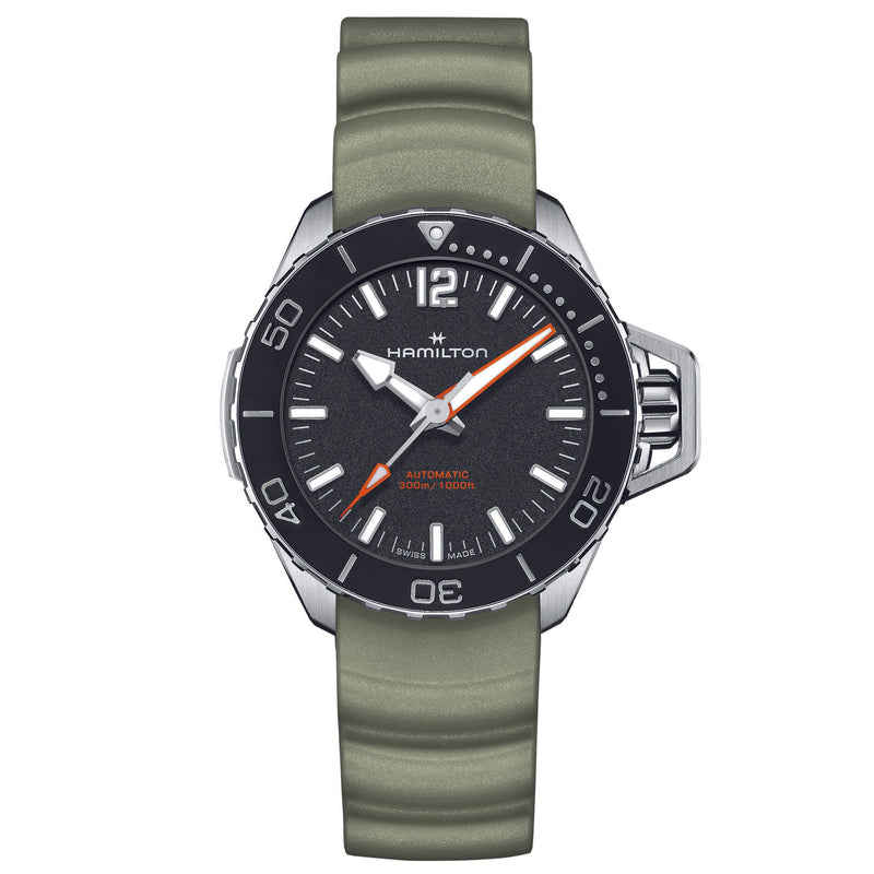 Automatic Watch - Hamilton Khaki Navy Frogman Auto Men's Green Watch H77455331