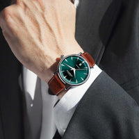 Automatic Watch - Herbelin Inspiration Automatic Men's Green Watch 1647AP16BR