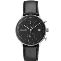 Automatic Watch - Junghans Max Bill Chronoscope Men's Black Watch 27/4601.02