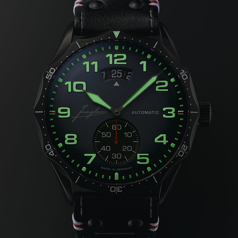 Automatic Watch - Junghans Meister Pilot Automatic Men's Navy Blue Watch 27/4397.00