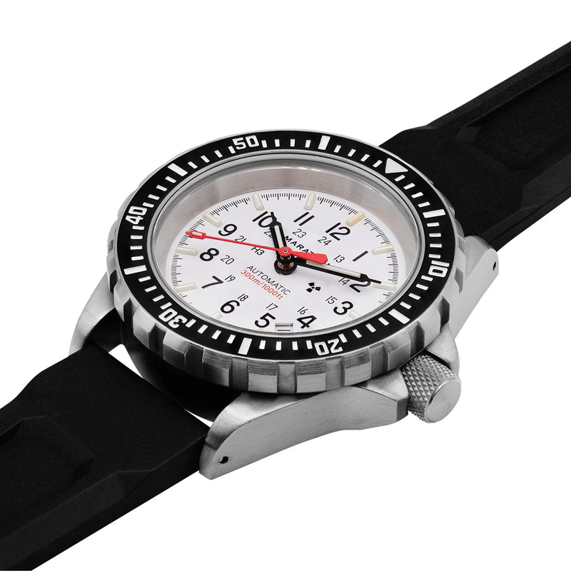 Automatic Watch - Marathon Arctic Edition Large Diver's Automatic (GSAR) - 41mm White Dial No Government Markings Stainless Steel WW194006-WD