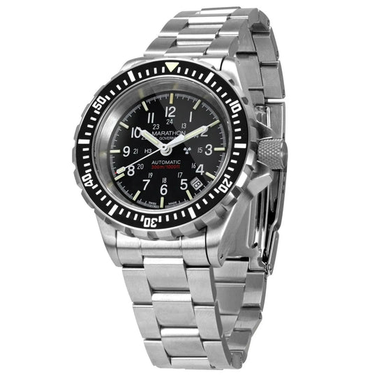 Marathon Large Diver's Automatic (GSAR) - 41mm US Government Markings Stainless Steel WW194006BRACE