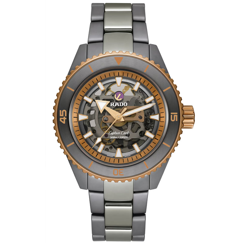 Automatic Watch - Rado Captain Cook High-Tech Skeleton Men's Grey Watch R32148162
