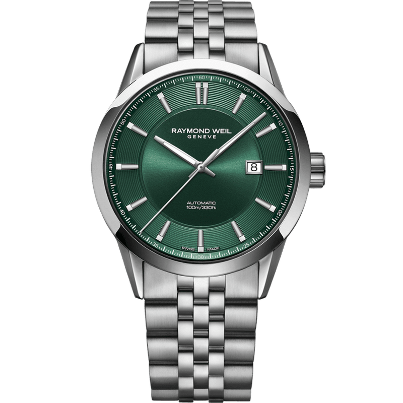 Automatic Watch - Raymond Weil Freelancer Automatic Men's Green Watch 2731-­ST­-52001