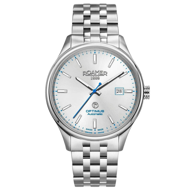 Automatic Watch - Roamer Optimus Men's Silver Watch 983983 41 15 50