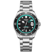 Automatic Watch - Rotary Seamatic Men's Turquoise Watch GB05430/80