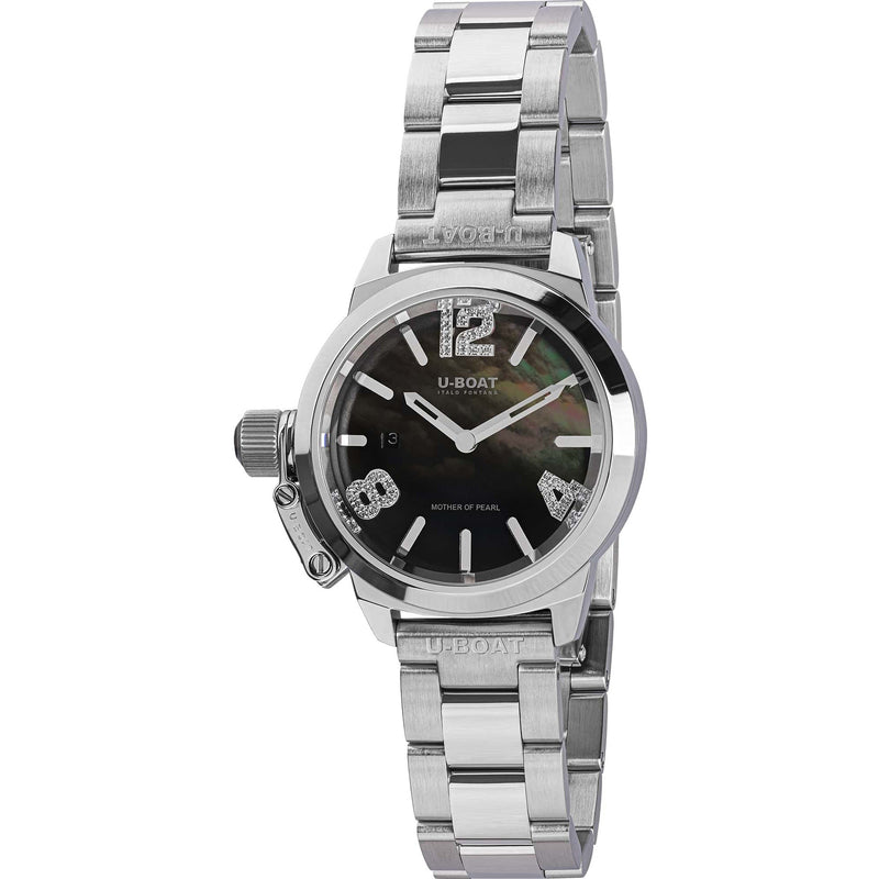Automatic Watch - U-Boat 8899 Classico 30 Turquoise Mother Of Pearl Ladies Watch