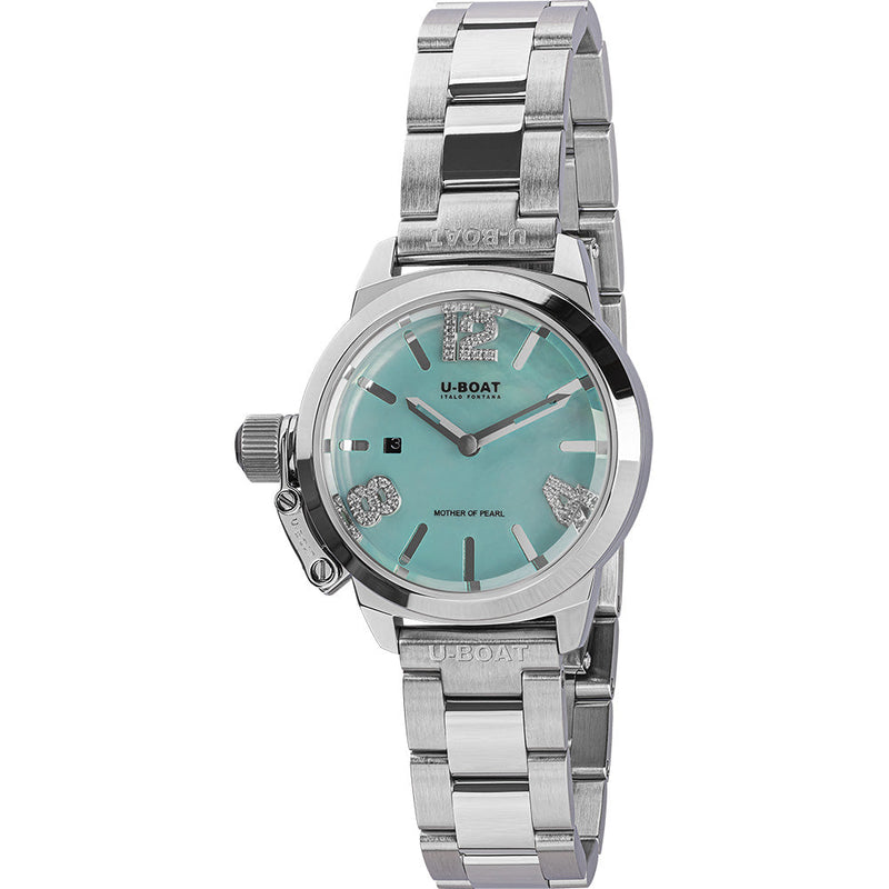 Automatic Watch - U-Boat 8900 Classico 30 Black Mother Of Pearl Ladies Watch