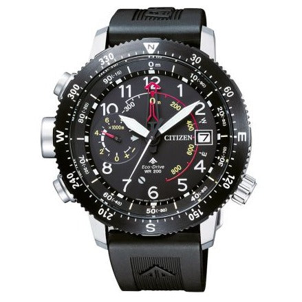 Citizen Men's Watch Eco-Drive Diver Marine Promaster Black Red BN4044-15E