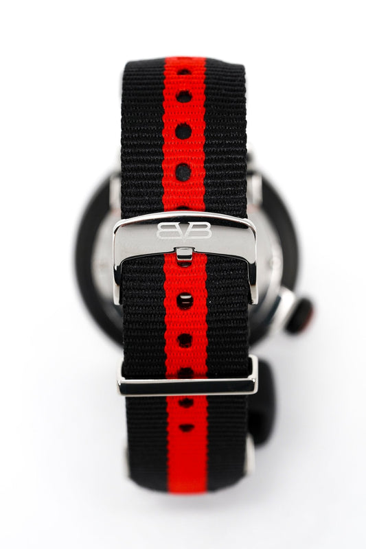 Bomberg Men's Watch BB-01 Black PVD Red CT43H3PBA.01-2.9 - WatchPilot