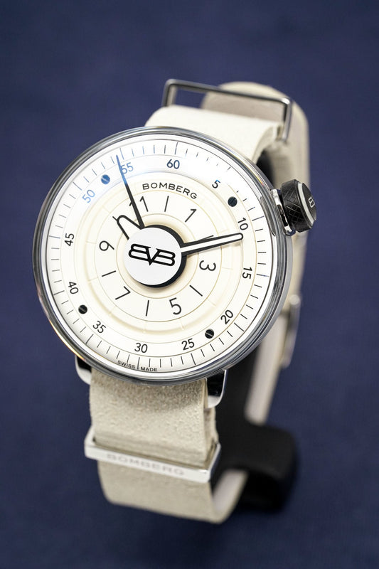 Bomberg Men's Watch BB-01 Ivory - WatchPilot