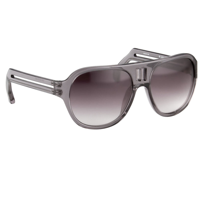 Boris Bidjan Saberi Sunglasses Translucent Slate With Purple Graduated Category 3 Lenses BBS4C4SUN - WatchPilot
