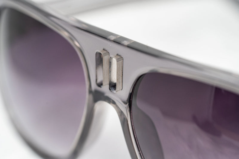 Boris Bidjan Saberi Sunglasses Translucent Slate With Purple Graduated Category 3 Lenses BBS4C4SUN - WatchPilot