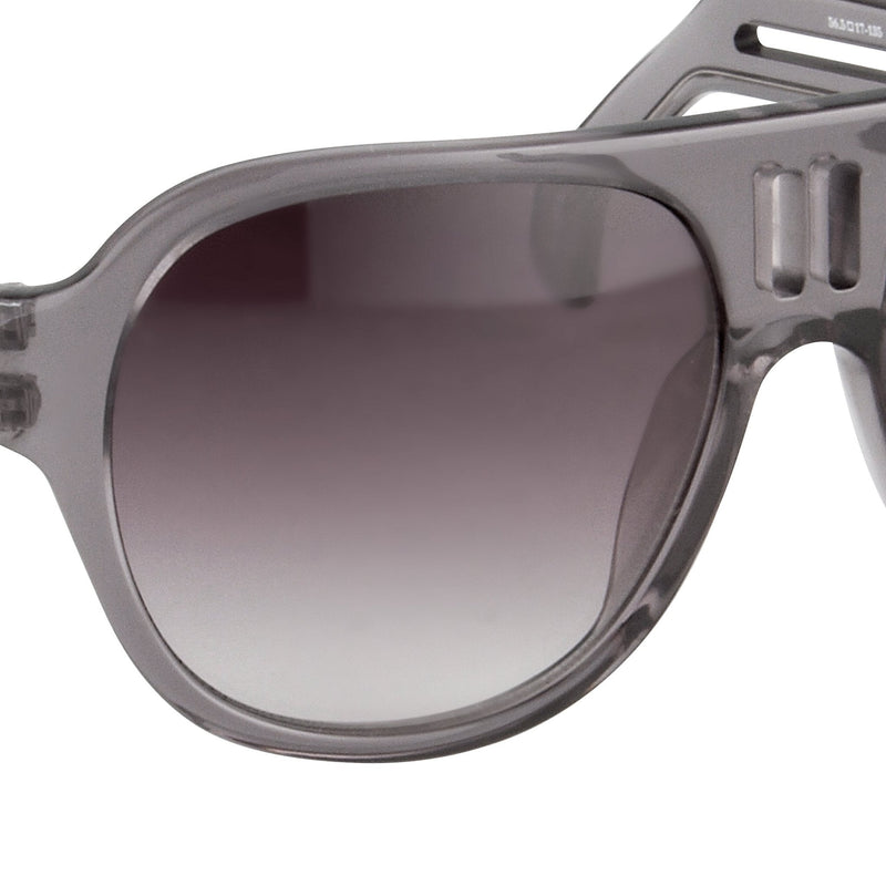 Boris Bidjan Saberi Sunglasses Translucent Slate With Purple Graduated Category 3 Lenses BBS4C4SUN - WatchPilot