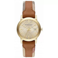 Burberry The City Haymarket Ladies 34mm Brown Watch BU9133