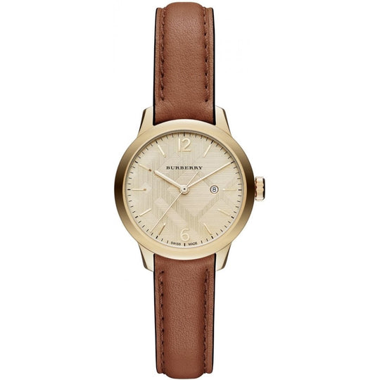 Burberry The Classic Ladies Gold Brown Watch BU10101
