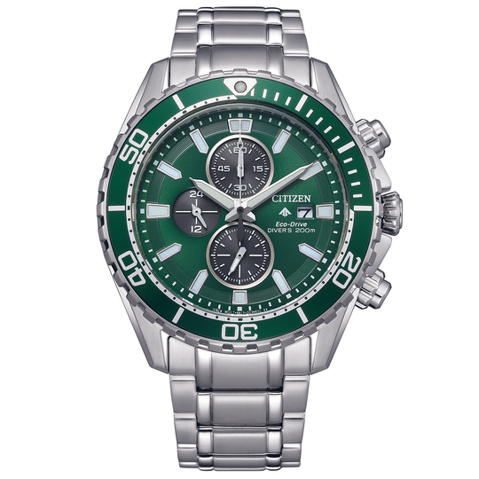 Citizen Men's Watch Eco-Drive Promaster Stainless Steel Bracelet Green CA0820-50X