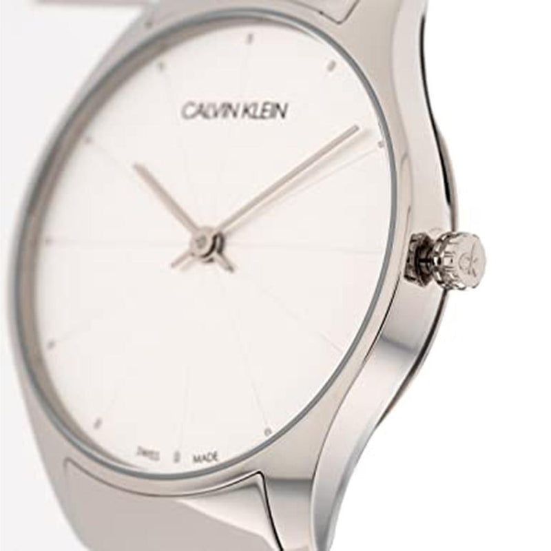 Calvin Klein Classic 24MM Silver Leather - WatchPilot