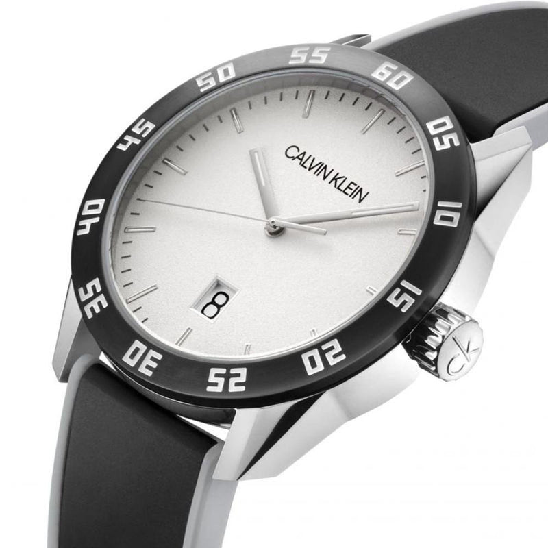 Calvin Klein Complete Silver Silicone - WatchPilot