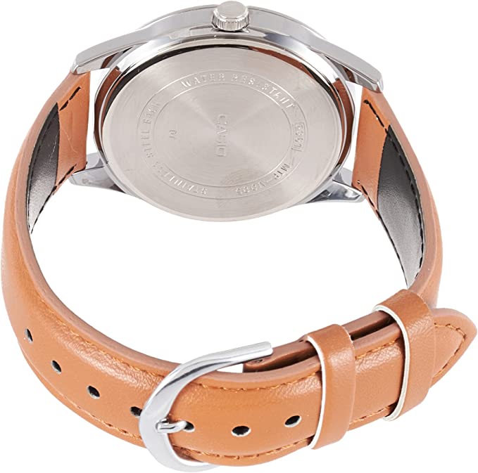 Casio Dress Unisex Brown Blue Watch MTP-V005L-2B4UDF