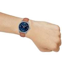 Casio Dress Unisex Brown Blue Watch MTP-V005L-2B5UDF