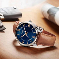 Casio Dress Unisex Brown Blue Watch MTP-V005L-2B5UDF