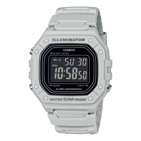 Casio Sport Unisex Grey Digital Watch W-218H-8BVDF