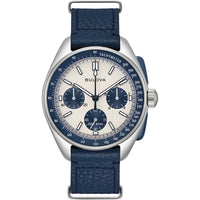 Chronograph Watch - Bulova Lunar Pilot Chrono Men's Blue Watch 98K112