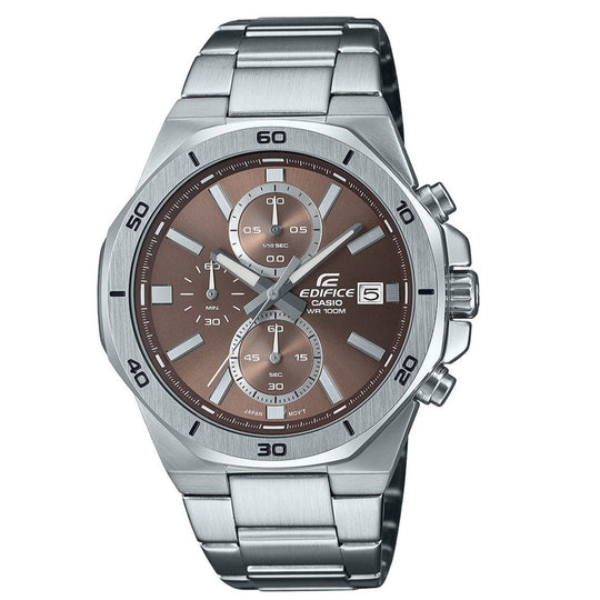Casio Edifice Chrono Men's Silver Watch EFV-640D-5AVUEF