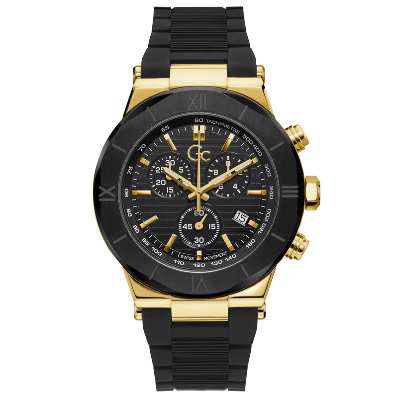 Chronograph Watch - GC Force Men's Black Watch Y69005G2MF