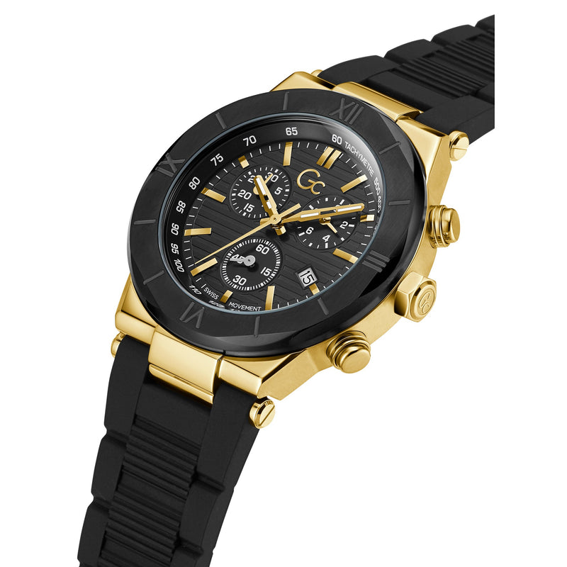 Chronograph Watch - GC Force Men's Black Watch Y69005G2MF