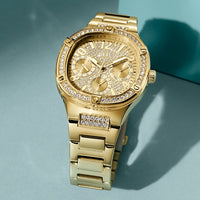 Chronograph Watch - Guess Duchess Ladies Gold Watch GW0558L2