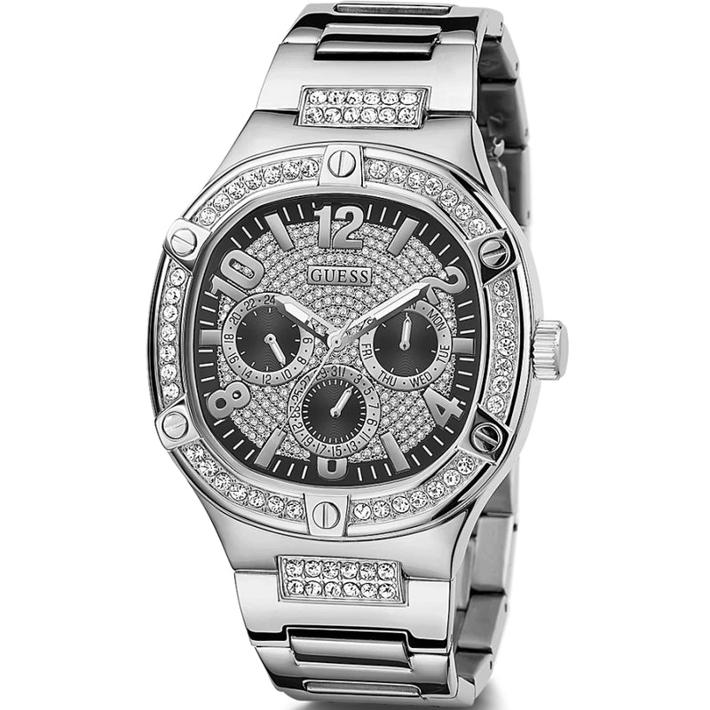 Chronograph Watch - Guess Duke Men's Silver Watch GW0576G1