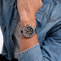 Chronograph Watch - Guess Edge Men's Silver Watch GW0539G1