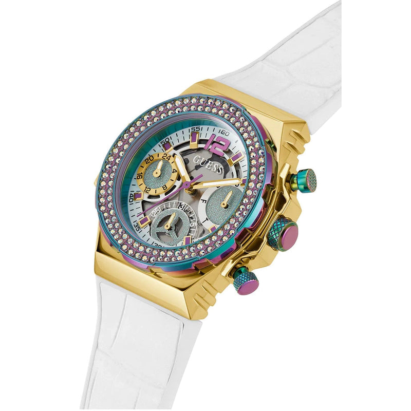 Chronograph Watch - Guess Fusion Ladies White Watch GW0553L2
