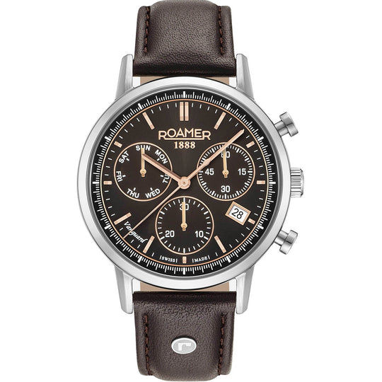 Roamer Vanguard Chrono II Men's Brown Watch 975819 40 55 09