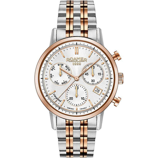 Roamer Vanguard Chrono II Men's Two-Tone Watch 975819 49 15 90