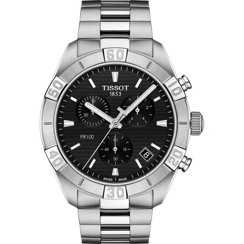 Chronograph Watch - Tissot PR 100 Sport Men's Black Watch T101.617.11.051.00