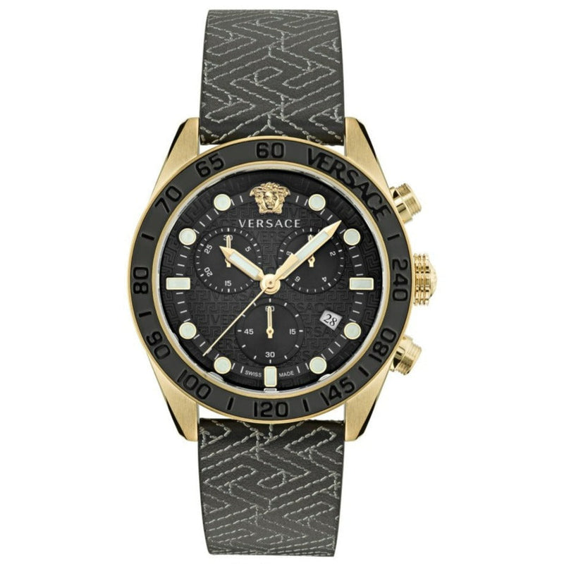Chronograph Watch - Versace Greca Dome Men's Grey Watch VE6K00123