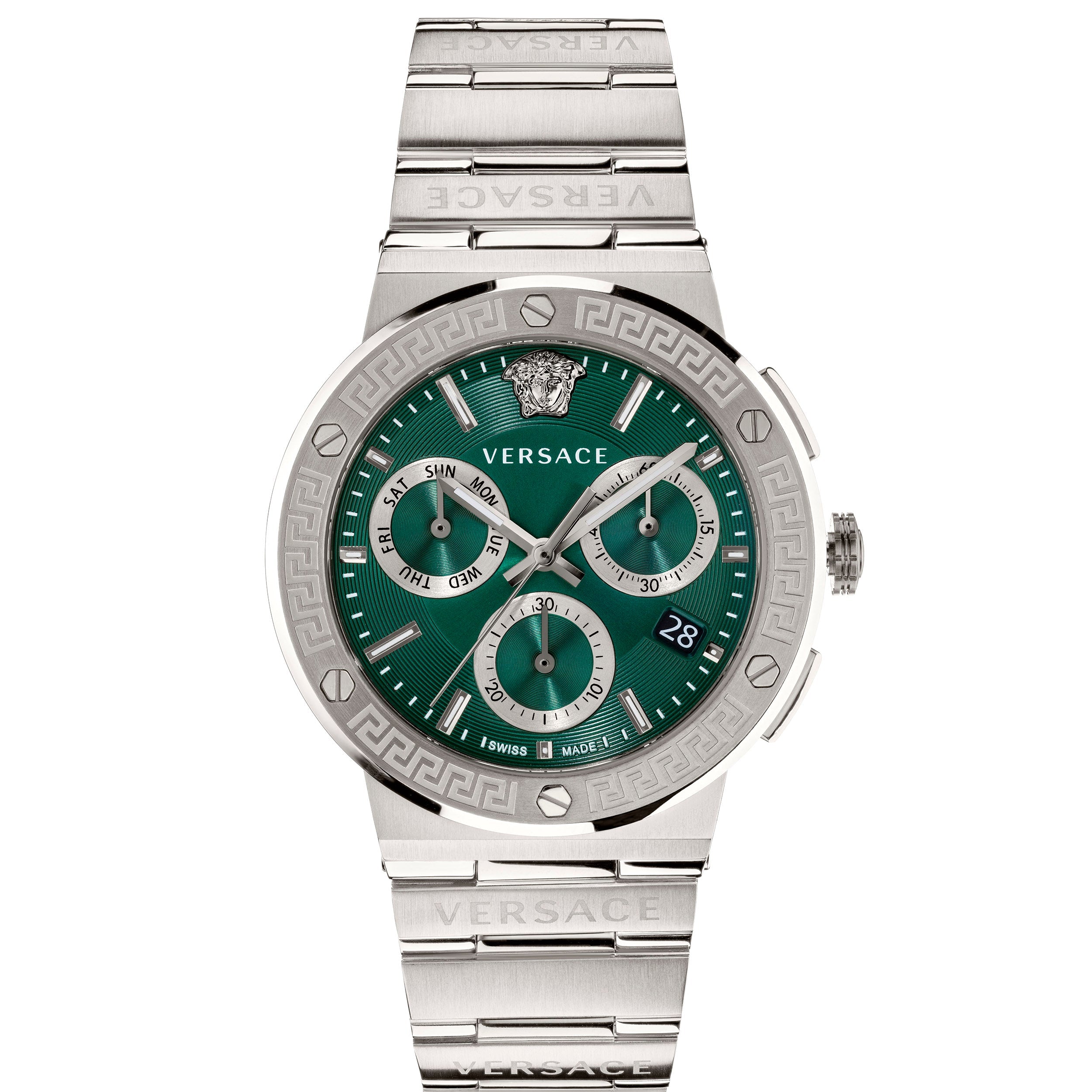 Versace Greca Logo Men's Green Watch VEZ900121 from WatchPilot™
