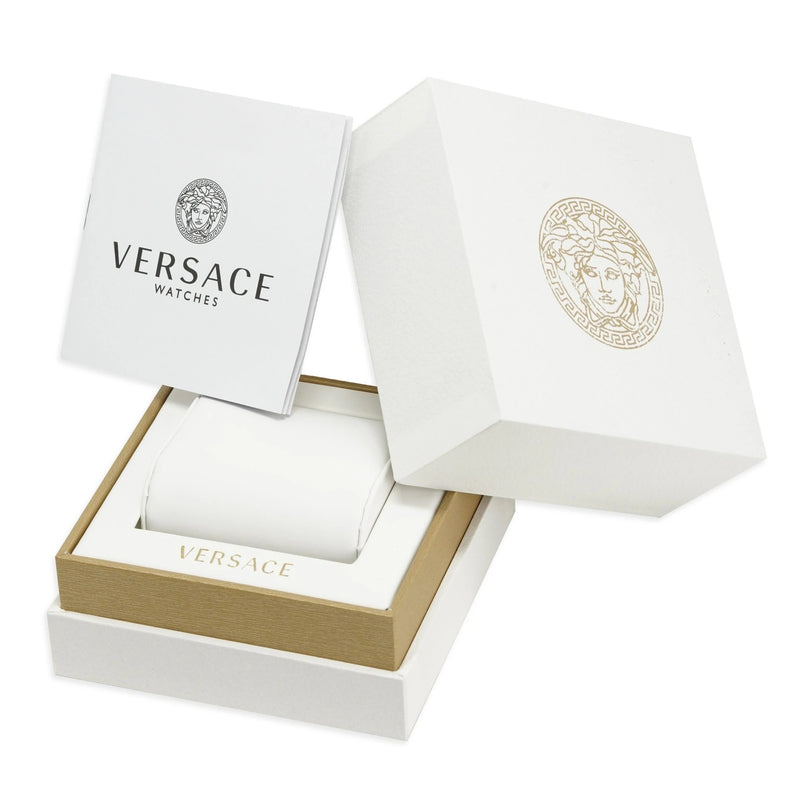 Chronograph Watch - Versace Greca Logo Men's Green Watch VEZ900121