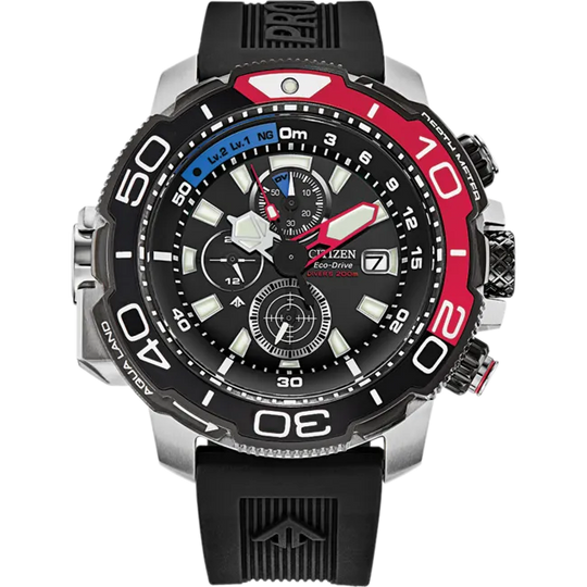 Citizen Men's Watch Eco-Drive Marine Promaster Black BJ2167-03E