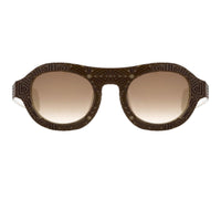 David David Sunglasses Oval Solid Brown Mink Cream With Brown Lenses Category 3 9DAVID1C4BLACKMINK - WatchPilot