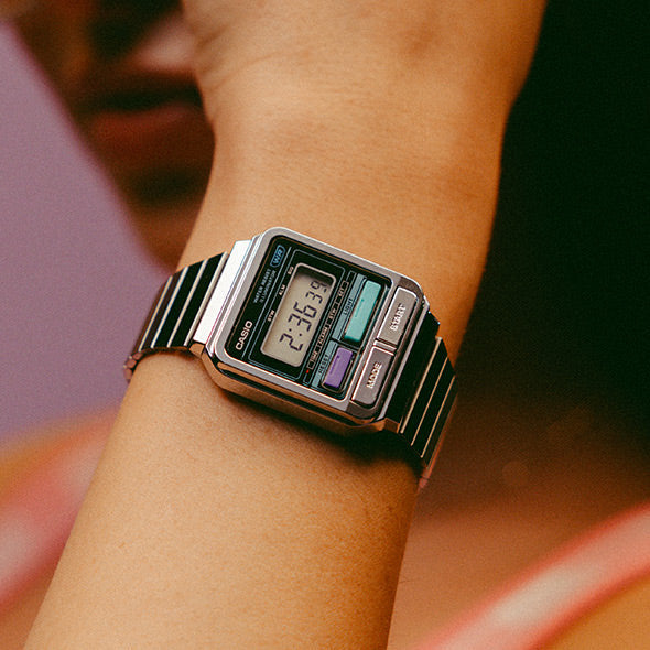 Casio Classic Vintage Unisex Silver Watch A120WE-1AEF from WatchPilot